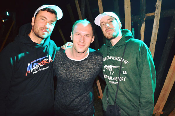 Dominik Kollmann mit Marteria & Casper