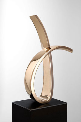 o.T VIII - 2020 - Bronze poliert - 67 (h) x 47 (b) x 17 (t) cm - Ansicht 1