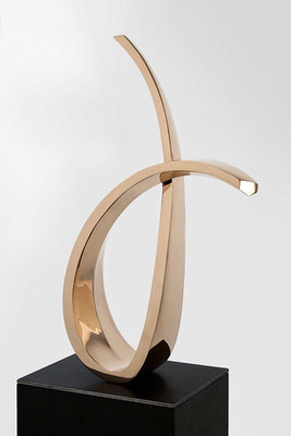 o.T VIII - 2020 - Bronze poliert - 67 (h) x 47 (b) x 17 (t) cm - Ansicht 2