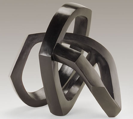 ohne Titel V - 2005 - Bronze schwarz patiniert - 41 (h) x 41 (b) x 32 (t)  cm - Ansicht 1