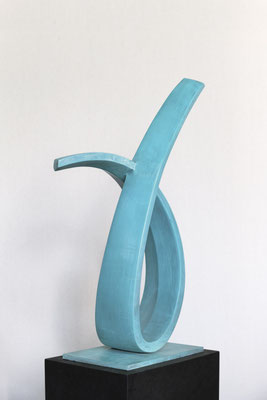 ohne Titel VIII  - 2024 - Bronze grün patiniert - 67 (h) x 47 (b) x 17 (t) cm -  Ansicht 1
