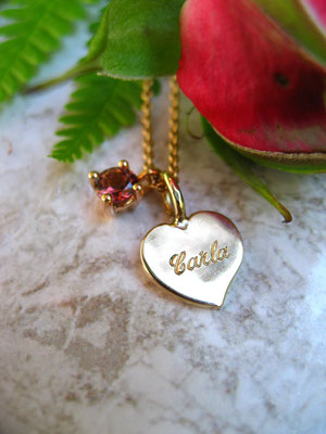 Geburtsgeschenk Kette aus Roségold