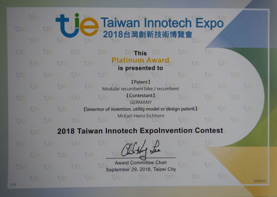 Platinum AWARD - TWOgether Bikes