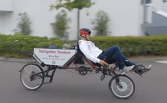 Liegerad Cargobike TWOgether 2