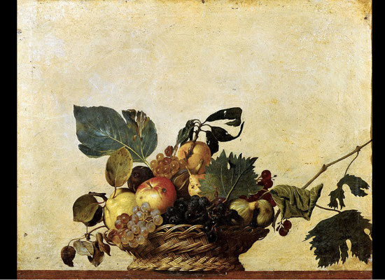 Fig.3 NATURA MORTA - Michelangelo Merisi detto Caravaggio - Realizzata nel 1599