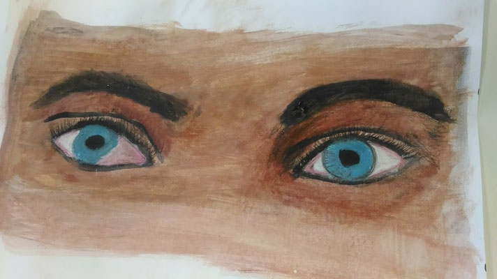 Abbozzo a tempera  - Cl. 3B