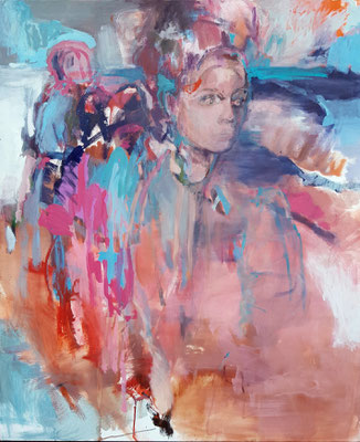 partir · Acryl auf Leinwand · 100 x 120 cm · 2022