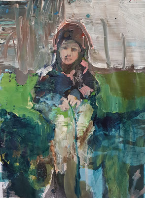 Acryl auf Kopie auf Papier · 2023