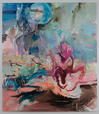Gezeitenstrom · tidal stream · Acryl auf Leinwand · 150 x 170 cm · 2024