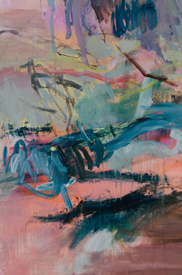 Detail Gezeitenstrom · tidal stream · Acryl auf Leinwand · 150 x 170 cm · 2024