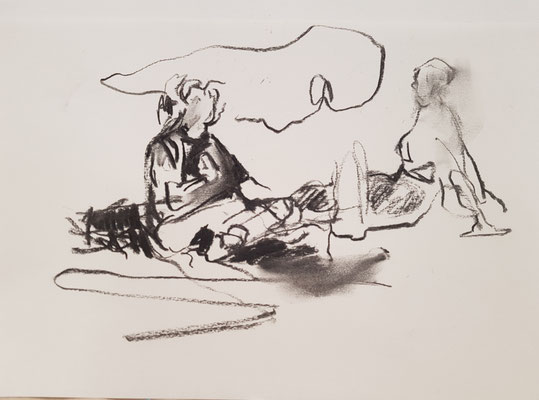 das Gespräch/ the conversation · 29,7 x 21 cm 