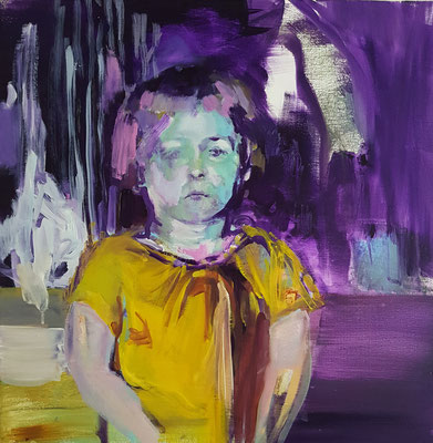 wenn das Komplexe zu komplex wird · Acryl auf Leinwand · 50 x 50 cm · 2021