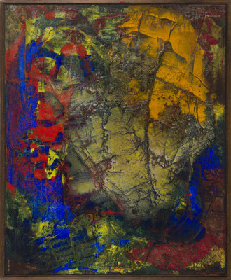 Gottfried Mairwöger, Tamil Flower, 1996, Öl auf Leinen, 85 x 70 cm - verfügbar