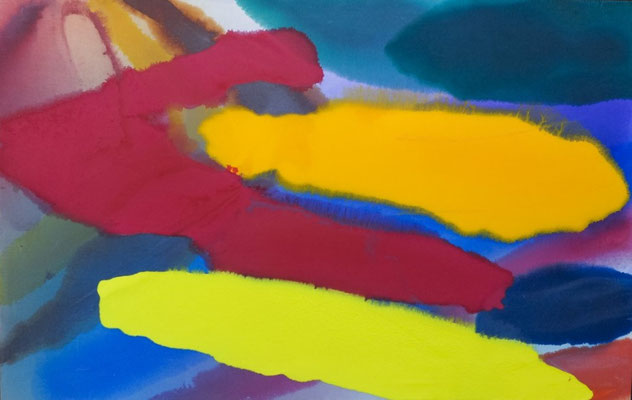 Gottfried Mairwöger, Lirac, 1984, Öl auf Leinen, 107 x 170 cm - Privatsammlung USA