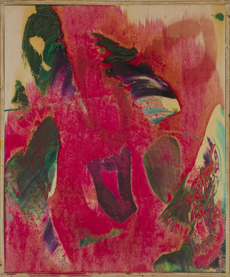 Gottfried Mairwöger, Sekundenbild, Öl auf Holz, 50 x 40 cm - Privatsammlung