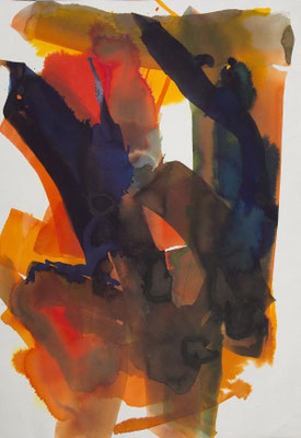 Gottfried Mairwöger, Ohne Titel, Aquarell auf Papier, 72,5 x 50 cm - Privatsammlung