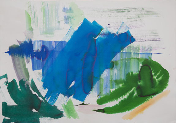 Gottfried Mairwöger, Ohne Titel, 1989, Aquarell auf Papier, 70 x 100 cm - verfügbar