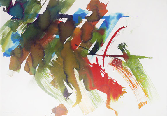 Gottfried Mairwöger, Lucida, 1988, Aquarell auf Papier, 70 x 100 cm - Albertina, Wien