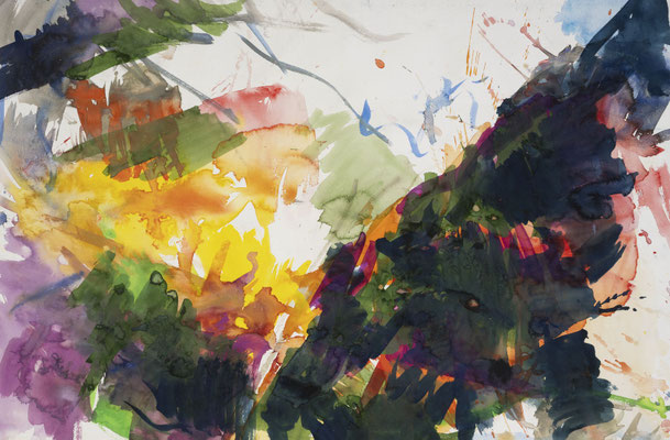 Gottfried Mairwöger, Ohne Titel, Aquarell auf Papier, 70 x 100 cm - verfügbar