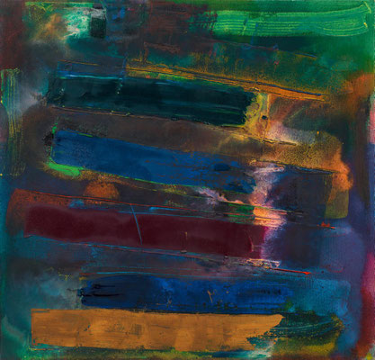 Gottfried Mairwöger, Ohne Titel, 1994, Öl auf Leinen, 76,5 x 79,5 cm - Privatsammlung