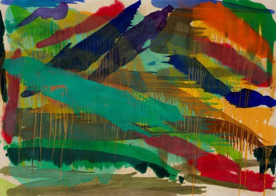 Gottfried Mairwöger, Ohne Titel, Öl auf Leinen, 166 x 235 cm - Privatsammlung