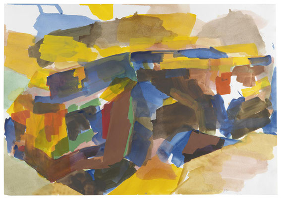 Gottfried Mairwöger, Ohne Titel, 1984, Aquarell auf Papier, 70 x 100 cm - Privatsammlung