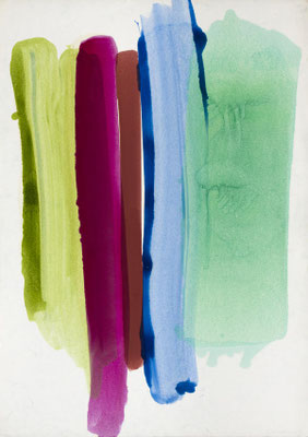Gottfried Mairwöger, Hartford, 1979, Öl auf Papier, 88x62cm - Privatsammlung