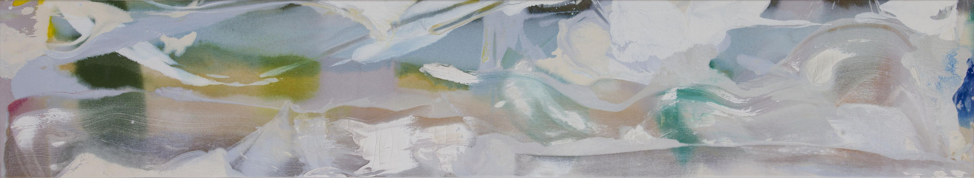 Gottfried Mairwöger, Ohne Titel, Öl auf Leinen, 240 x 40 cm - verfügbar