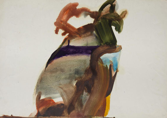 Gottfried Mairwöger, Ohne Titel, Öl auf Papier, 62,5 x 88 cm - verfügbar