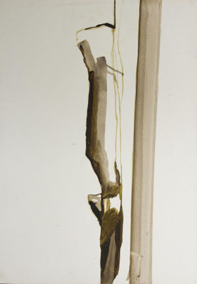 Gottfried Mairwöger, Ohne Titel, Öl auf Papier, 88 x 62 cm - Privatsammlung