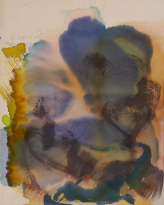 Gottfried Mairwöger, Ohne Titel, 1989, Aquarell auf Velourspapier, 41 x 33 cm - verfügbar