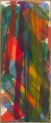 Gottfried Mairwöger, Blindfold, Öl auf Leinen, 212 x 88 cm - Privatsammlung