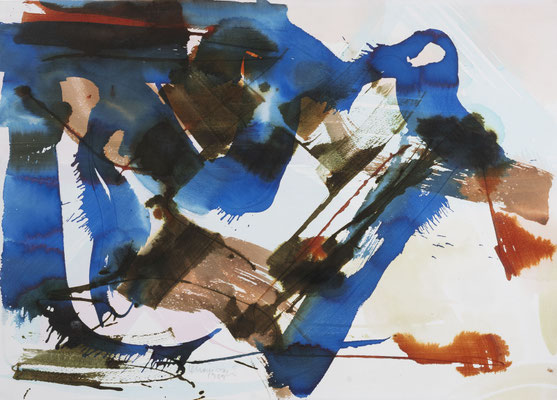 Gottfried Mairwöger, Ohne Titel, 1989, Aquarell auf Aquarellpapier, 50 x 70 cm - verfügbar