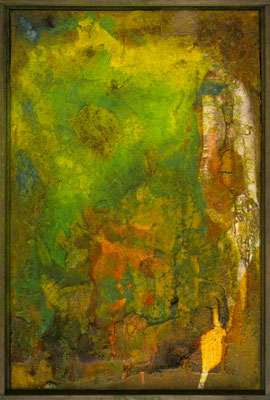 Gottfried Mairwöger, Zuckerrohr, 1995, Öl auf Leinen, 68 x 44 cm - verfügbar