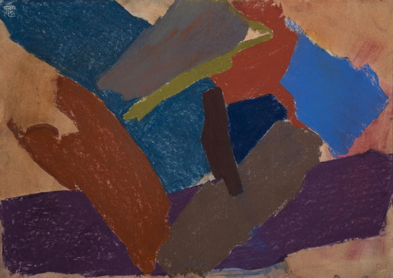 Gottfried Mairwöger, Ohne Titel, Pastellkreide auf Papier, 70 x 100 cm - Privatsammlung
