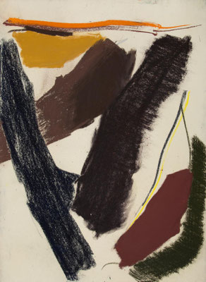Gottfried Mairwöger, Ohne Titel, Pastellkreide auf Büttenpapier, 80 x 59 cm - Privatsammlung