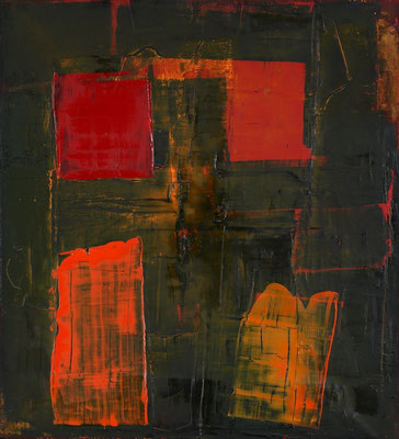 Gottfried Mairwöger, Bologna, 1992, Öl auf Leinwand, 96 x 86 cm - die KUNSTSAMMLUNG des Landes OÖ