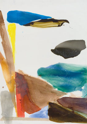 Gottfried Mairwöger, Ohne Titel, Öl auf Papier, 88 x 62 cm - Privatsammlung