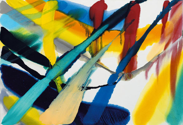 Gottfried Mairwöger, Ohne Titel, 1989, Öl auf Leinen, 196 x 285 cm - Privatsammlung