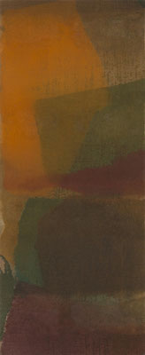 Gottfried Mairwöger, Ohne Titel, 1980, Öl auf Leinen, 104 x 42 cm - verfügbar