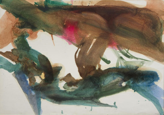 Gottfried Mairwöger, Distel IV, 1975, Öl auf Papier, 62 x 88 cm - verfügbar