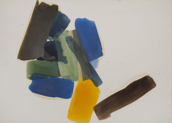 Gottfried Mairwöger, Ohne Titel, Öl auf Papier, 88 x 62 cm - Privatsammlung
