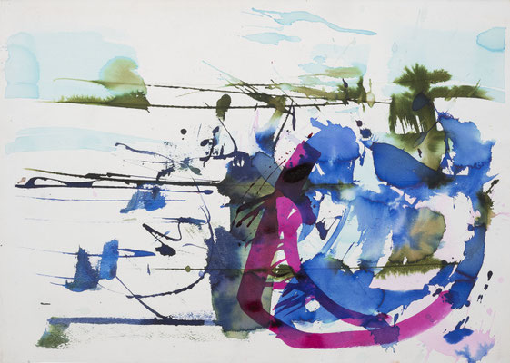 Gottfried Mairwöger, Ohne Titel, Aquarell auf Aquarellpapier, 50 x 70 cm - verfügbar