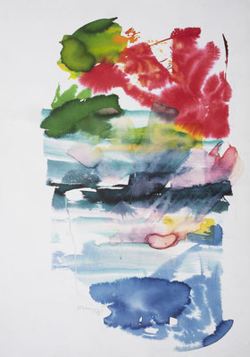 Gottfried Mairwöger, Ohne Titel, 1988, Aquarell auf Papier, 70 x 100 cm - verfügbar