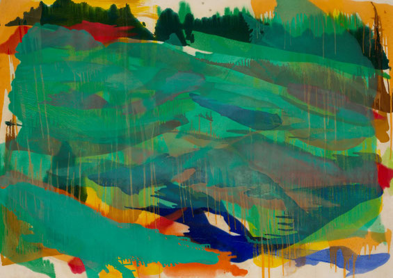 Gottfried Mairwöger, Ohne Titel, Öl auf Leinen, 166 x 235 cm - verfügbar