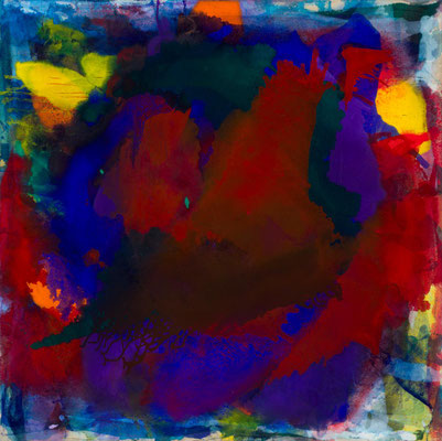 Gottfried Mairwöger, Einladungsbild, 2000, Öl auf Leinen, 100 x 100 cm - verfügbar