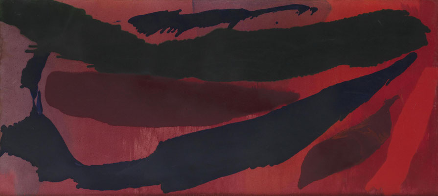 Gottfried Mairwöger, Stegano, 1982, Öl auf Leinen, 126 x 283 cm - Privatsammlung