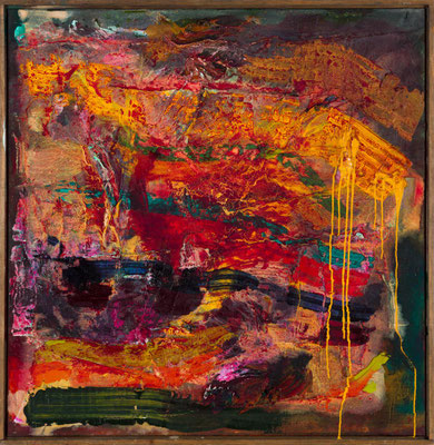 Gottfried Mairwöger, Ohne Titel, 1997, Öl auf Leinen, 80 x 78 cm - Privatsammlung