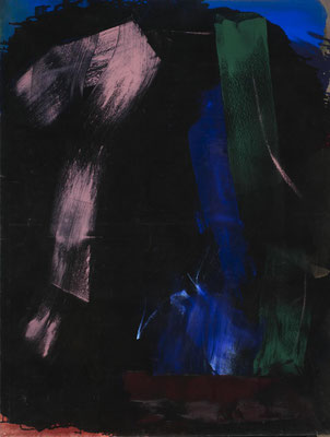 Gottfried Mairwöger, Los Bubotes (Kobolde), 1988, 197 x 149cm - Kunstsammlung MUSA der Stadt Wien
