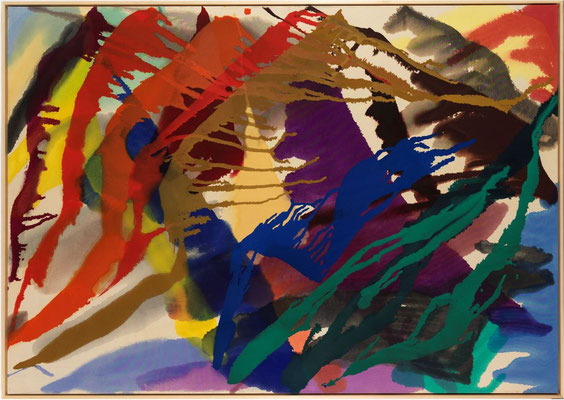 Gottfried Mairwöger, Ohne Titel, 1989, Öl auf Leinen, 199 x 288 cm - Museum Angerlehner, Thalheim bei Wels
